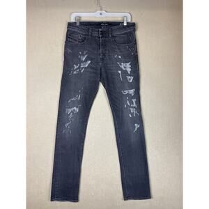 Diesel Jeans Men 29x32 Black Buster Distressed Stretch Denim Casual Preppy Adult